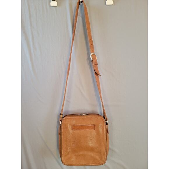 Fossil Brown Leather Crossbody Messenger Bag Purse Pockets Adj Strap - Picture 12 of 14